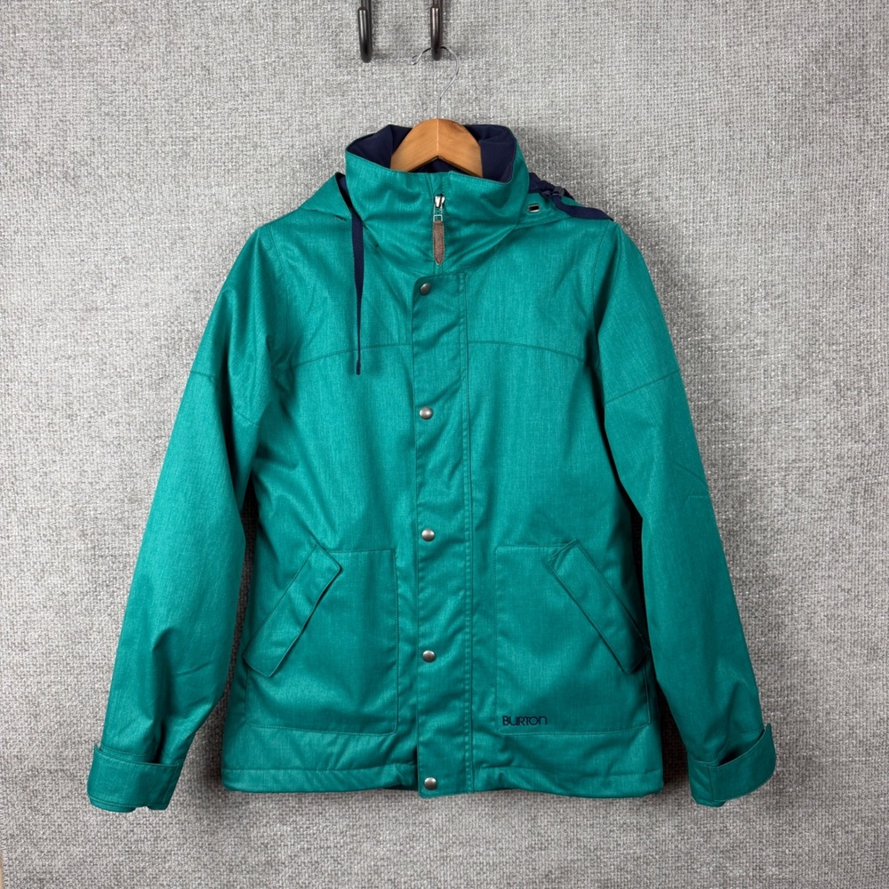 Burton Ginger Snowboard Jacket Womens Medium Teal Green Snowboard DryRide Hooded